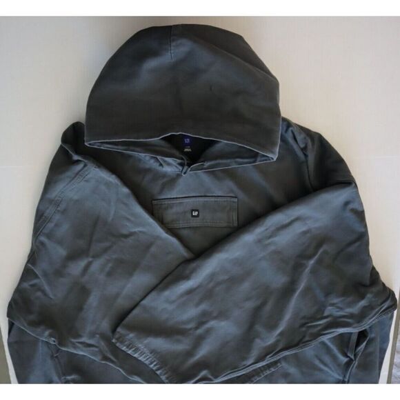 Yeezy GAP Engineered by Balenciaga Men's Sz L Dark Green Sateen Anorak - Picture 11 of 12